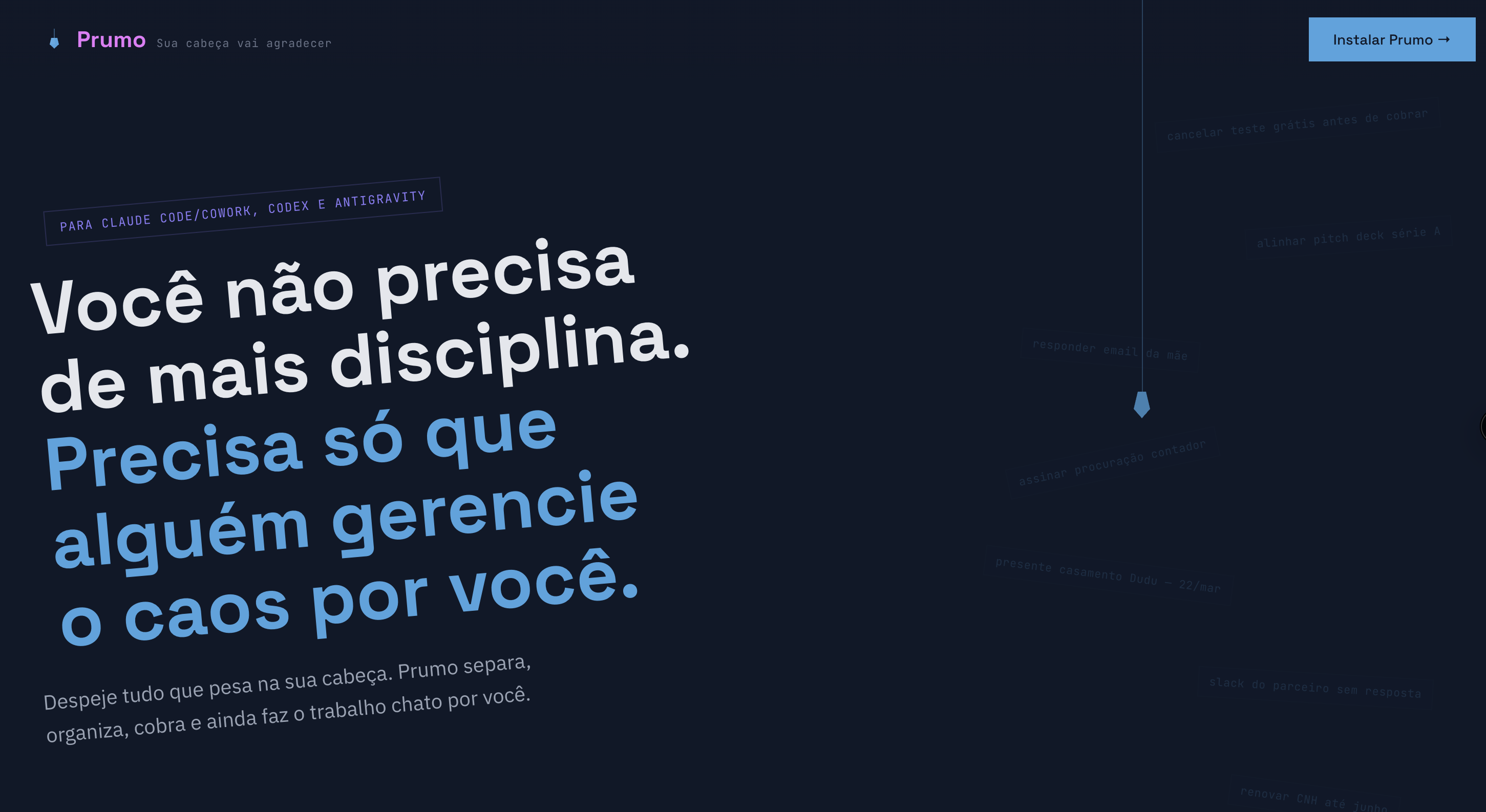 Prumo Screenshot